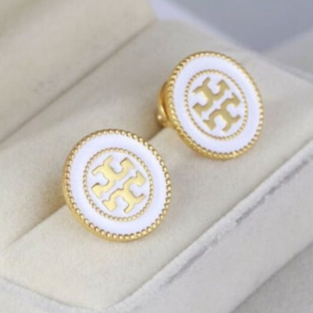 Tory Burch Double Circle Stud Earrings - Picture 4 of 6